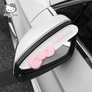 Christmas 2pcs Sanrio Hello Kitty Kuromi Anime Kawaii Car Rearview Mirror Rain Shield Cute My Melody Cinnamoroll Rain Shield Gifts Toys