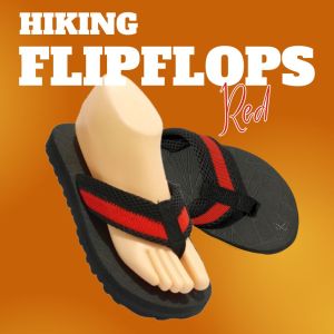 S2 Hiking Flip flops (Red/Black) for Men and Women - Hiking and Outdoor Flip flops - Catfang