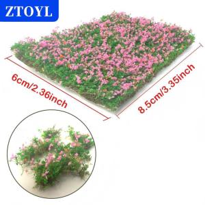 [COD]🔥🔥🔥ZTOYL Miniature Artificial Flower Cluster Vegetation Group Tearable Grass Tufts Model DIY Scenery Plant for Model Train Landscape