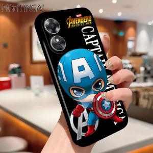 Hontinga All-inclusive Film Casing For OPPO A17 A17K A57 2022 A77S 4G Case Korean film Phone Case Superhero Cartoon Iron Man Hulk Back Casing lens Protector Design Hard Cases Shockproof Shell Full Cover Casing For Girls