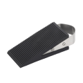 Rubber Stainless Steel Door Stopper Stop Door Block Wedge BlackHeavy Duty Door Stopper, Rubber Wedge,304 Stainless Steel Security Door Stops Suitable for All Floor Surfaces Block Guard Wind Door Stopper Wedge Anti Skid Heavy Duty Safety Silicone Rubber. 