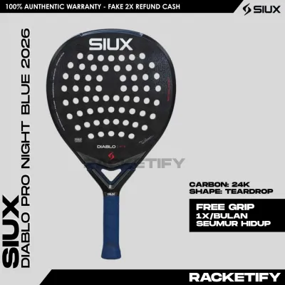 SIUX DIABLO PRO NIGHT BLUE 2026 100% Original / Racket Padel Siux Diablo Pro Night Blue 2026