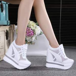Fashionable Slope Heels Breathable Casual Shoes