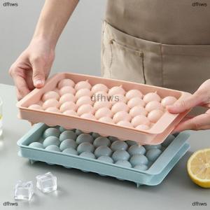 [COD] dfhws 33 Ice Boll Hockey PP Mold Frozen Whiskey Ball Popsicle Ice Cube Tray Box Lollipop Making Gifts Kitchen Tools Accessories ﻿