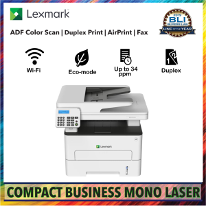 Lexmark B2236adw Compact Mono Laser MFP with Color Scan Duplex Printing ADF Wi-Fi & AirPrint - Business Grade Monochrome Printer