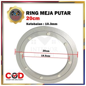Rel ring putar tatakan meja makan huben...rel ring meja makan puter aluminium 20cm..30cm..40cm..50cm