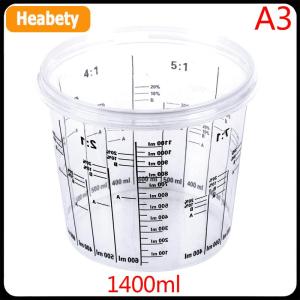 【2-3 days delivery】 Plastic Paint Mixing Cup PP Hard Plastic Tune Paint Cup with Cover