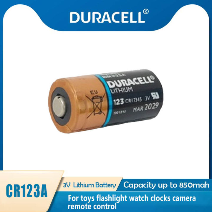 DURACELL CR123A CR123 123A 123 CR17345 3V Lithium Battery | Lazada