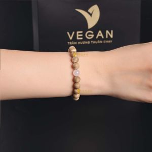 Vòng tay VEGAN Trầm Hương Thuần Chay tốc kiến mix theo mệnh Thủy Hỏa Mộc Kim Thổ 8mm 21 hạt