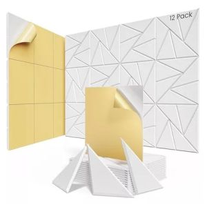 12/6pcs Sound Proof Acoustic Panel Self-Adhesive Studio Office Home Wall Karaoke DIY Design