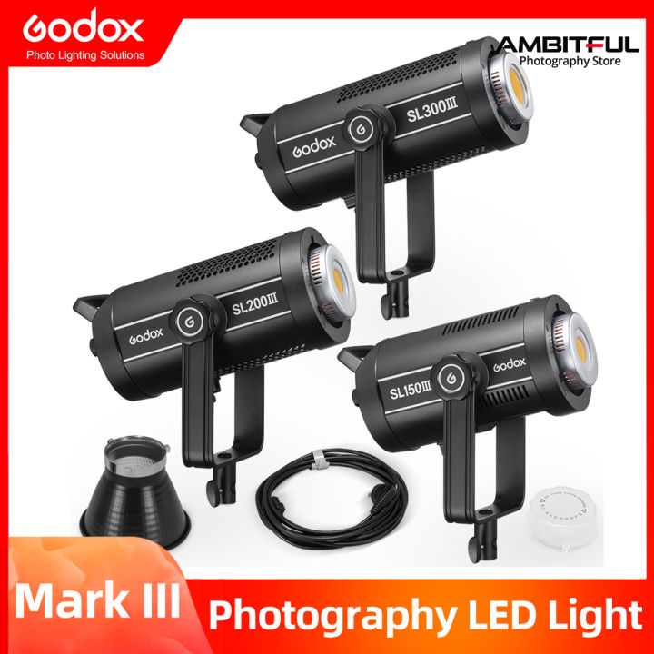 Godox SL150 SL200 SL300 Mark III LED Video Light 150วัตต์ Bowens Mount