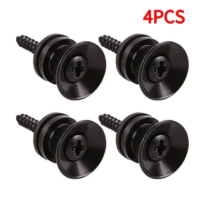 Guitar Strap Lock Metal Anti-slip Buckle Locking Pegs Pin for Bass Ukulele utton Lock Pins Metal End Locking Accessories
