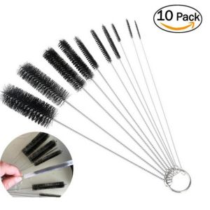 10PCS Nylon Cleaning Brush Set Tube Bottle Straw Washing Cleaner Bristle Tool