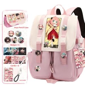 Spy X Family Anya Cartoon Anime Student Backpack For Boys Girls In Primary Middle School Grades 5 6 Casual School Backpack2026