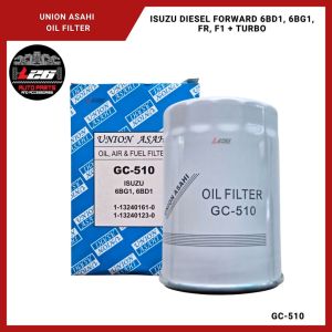 Union Asahi Oil Filter for ISUZU DIESEL FORWARD 6BD1 6BG1 FR F1 TURBO 1-13240161-0 GC-510
