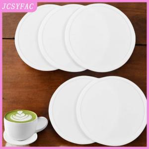 JCSYFAC Non Slip Silicone Drink Coasters Large Black Cup Coaster Set For Outdoor Drinks Anti Stain & Heat Resistant - Cup Tab