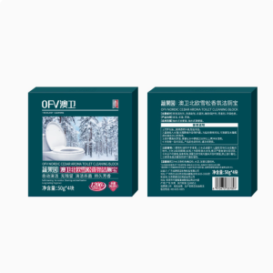 Individually packaged toilet cleaner tablets with moisture-proof storage and hygiene protection.
