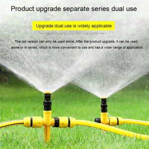 360 Degree Automatic Adjustable Misting Nozzles Agriculture Garden Watering Irrigation Sprinkler With Spiked High Pressure Watering Sprinkler for watering plants Vegetables Lawn Garden Accessory