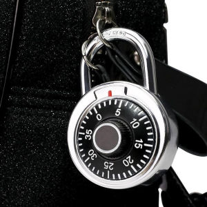 NEW High Security Dia Lock Stainless Steel Round Keyless Padlock Waterproof Password Lock Lock