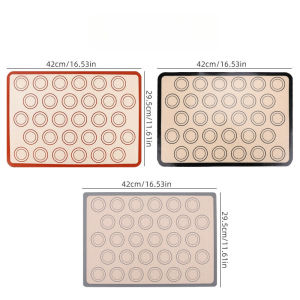 Silicone Baking Mat Non Stick Baking Sheet Liners for Toaster Oven Heat Resistant for Baking Cookies Macarons Bread DIY