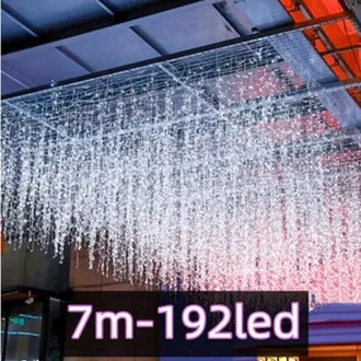 ALLEYU Christmas lights Festival Lights Icicle Lighting Led Curtain String lights Party Garden Eaves Outdoor Decoration