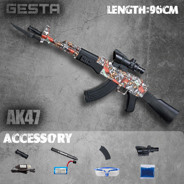 Electric AK47 Gel Blasters Gun For Kids Adults High End Baril Barilan ...