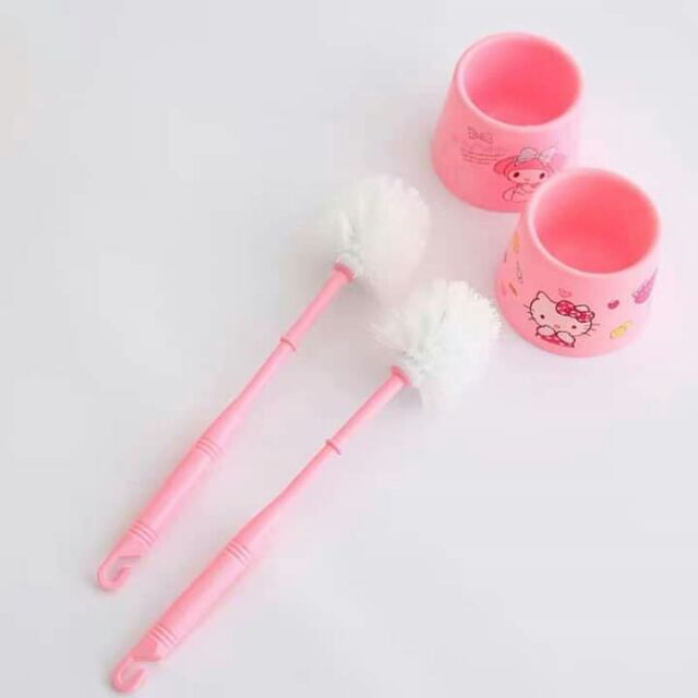 【COS】 Toilet brush Hello kitty and melody bathroom toilet brush
