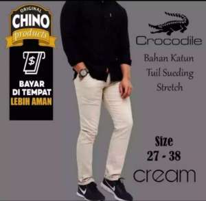 CELANA CHINO PRIA MURAH MERIAH BAHAN COTTON TWILL DAN SLIMFIT.