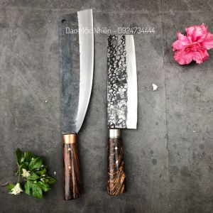 Bộ dao 2 món Chặt gà - Thái thịt cao cấp Mộc Nhiên Phúc Sen