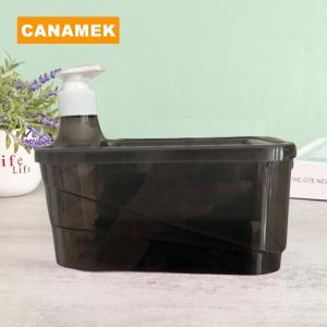 【CANAMEK】 2-in-1 Liquid Soap Dispenser With Dishwashing Brush Hand Soap Dispenser Automatic Soap Dispenser And Scrubber Holder With Sponge