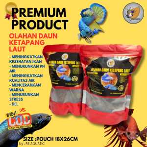 DAUN KETAPANG LAUT SUDAH DI OLAH MELALUI PROSES FERMENTASI BAGUS BUAT IKAN CUPANG DAN CHANA