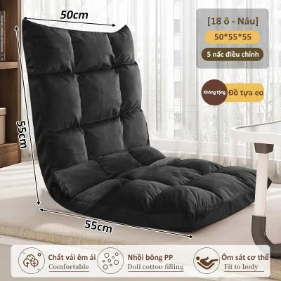 Ghế Lười Tatami - Ghế Tựa Lưng Ngồi Bệt - Rẻ Vô Địch Chất liệu vỏ ngoài nhung lạnh Bản tạo cảm giác mềm mại.
