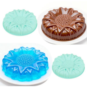 Silicone Chocolate Mold Sunflower Styling Pastry Moulds Dessert Muffins Baking Tool Flower Shape Pan