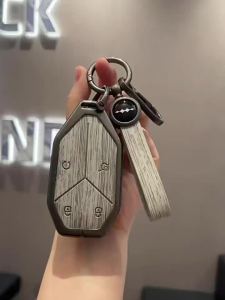 kkmf For BYD Formula Leopard 5 8 Titanium 3 7 Car Key Case Zinc Alloy Cover Keychain Shell Fob Metal Car Key Leather Holder Key Bag H5K8Q
