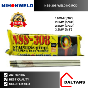 NSS-308 NIHONWELD STAINLESS WELDING ROD SOLD PER 1 KILO ORIGINAL