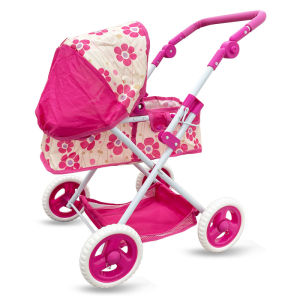 (FL8137)Foldable Baby Doll Stroller With Push Handle & Adjustable Shade Detachable Portable Stable Baby Doll Pram