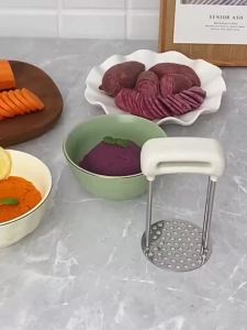 Japanese potato masher thickened 304 stainless steel mashed taro baby food making tool