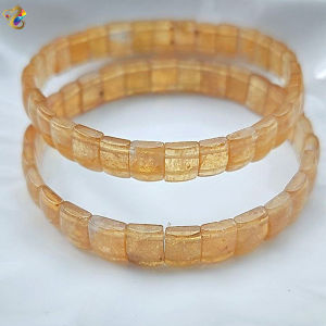 Super Premium Grade Gold Tourmaline Shou Pai Bracelet