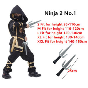 Children Ninja Costume Cosplay For Kids Boys Assassin Japanese Samurai Warrior Fancy Party Dress Clothing