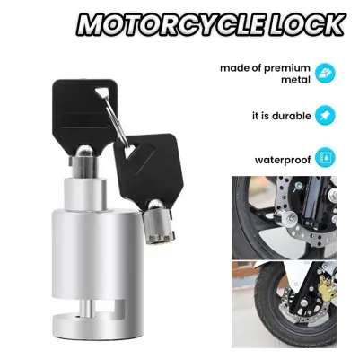 Bike Lock Motorcycle Lock Mini Disc Brake Lock Bicycle Anti-Theft Lock Security Padlock for Motorcycles Bicycles Bike Electrombile Electric Car Rust-Proof and Durable Motorbike Disc Brake Lock