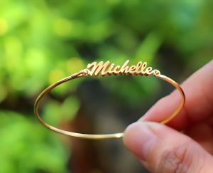 Gelang Custom Nama Sendiri Titanium Anti Karat Selamanya