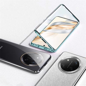 360 Full Case For Honor X9C 5G Magic 7 Lite Double Sided Adsorption Metal Tempering Glass Cover For Honor X9 C X60Pro