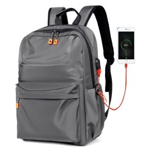 USB Charging Laptop Backpack 15.6" Waterproof Anti Theft Nylon School Office Men Bag