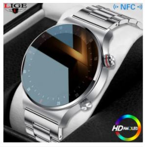 2024 New LIGE watch for mens ECG+PPG Bluetooth Call Sports Bracelet Waterproof Custom Watch Face jam tangan laki laki original For IOS Android + box