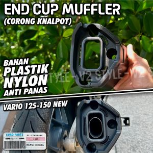 END MUFFLER VARIO 125 150 ALL NEW CBS FI ESP LED KEYLESS KEYLES CORONG KNALPOT VARIO 150/125 HONDA PNP ORIGINAL EUROPART TEBAL ABS TAHAN PANAS END CUP LUBANG CORONG KNALPOT MOTOR END MUFLER KNALPOT V 150 V 125