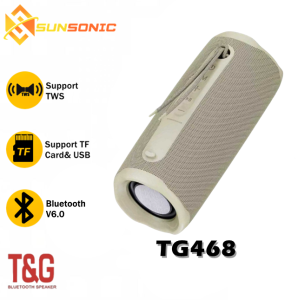 T&G TG468 TWS Portable Handle Bluetooth V6.0 Speaker IPX4 Waterproof 10W Extra Bass w/ TF Card USB & FM Radio Function