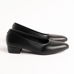 Zavatu Sepatu Hak Tahu 3cm Big Size Jumbo 41 42 43 44 45 ZVT 233 Hitam