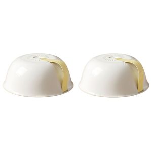 TIEZI MALL 2PCS Chống bắn nước Nắp đậy thức ăn cho lò vi sóng Chịu nhiệt Giữ tươi Nắp bát Phổ quát Nhựa Vỏ chống bụi Sử dụng lò vi sóng