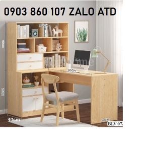 Kệ sách liền bàn làm việc thông minh đẹp mẫu mới giá rẻ tphcm bình dương