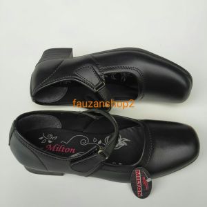 Sepatu Pantofel Wedges Hitam Wanita/Milton LDR 307 Paskibra